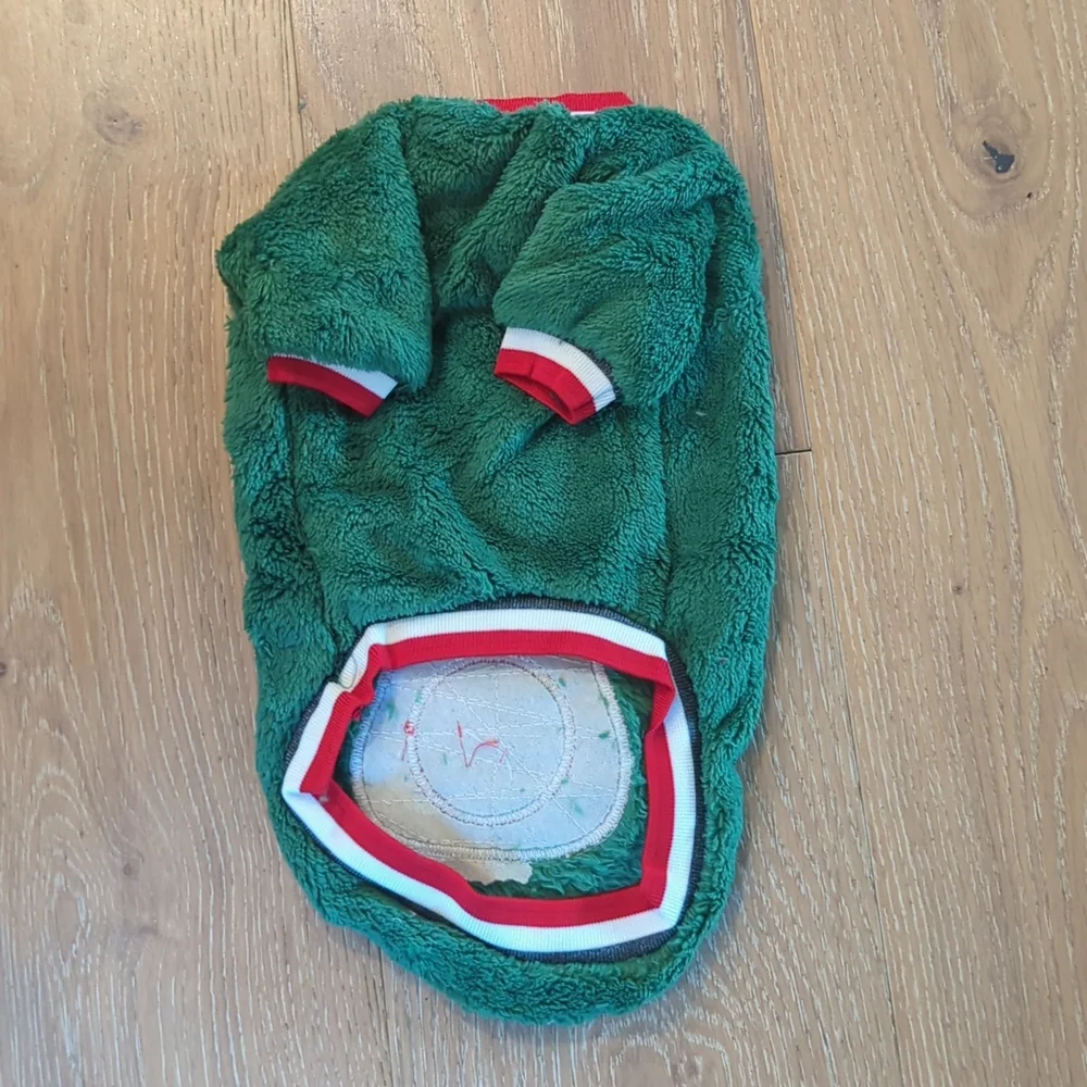 Dog/Cat Fleece Christmas Sweater For Small Pets - Green - Picture 4 of 6